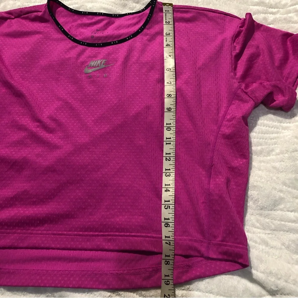 Nike air pink boxy crop top